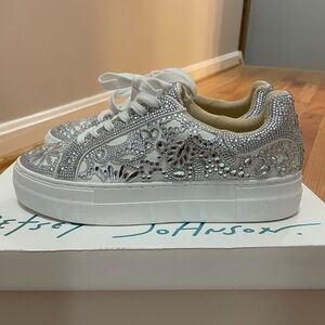 Brand New Betsy Johnson rhinestone sparkly tennis shoe